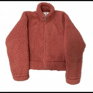 Full-zip Fluffy Hollister Jacket with Pockets